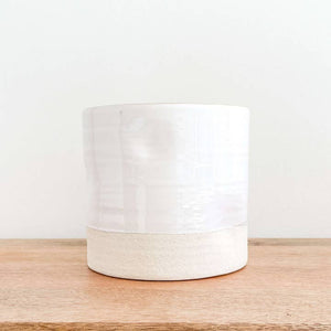 White Ivy Ceramic Pot