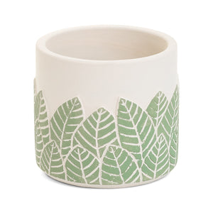 Light Green Leaf Planter 4"